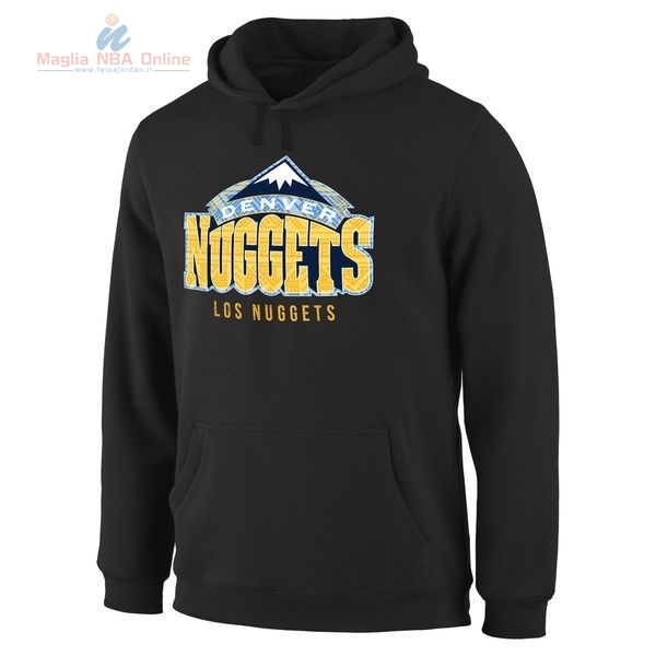 Acquista Felpe Con Cappuccio NBA Denver Nuggets Nero