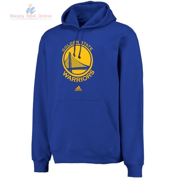 Acquista Felpe Con Cappuccio NBA Golden State Warriors Blu