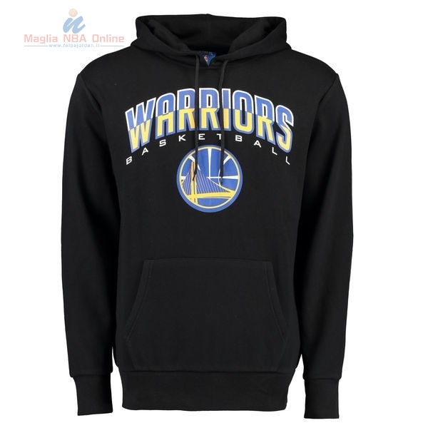 Acquista Felpe Con Cappuccio NBA Golden State Warriors Nero 003