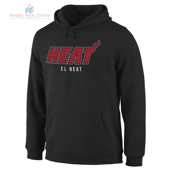 Acquista Felpe Con Cappuccio NBA Miami Heat Nero