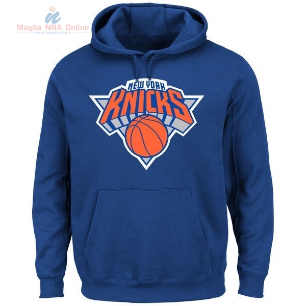 Acquista Felpe Con Cappuccio NBA New York Knicks Nero Blu Profundo