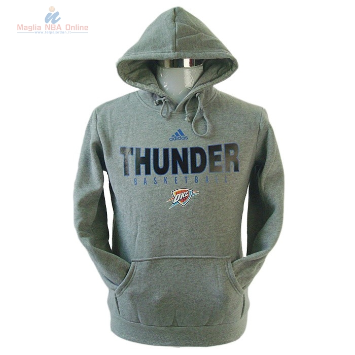 Acquista Felpe Con Cappuccio NBA Oklahoma City Thunder Grigio