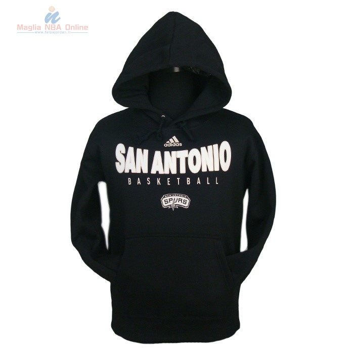 Acquista Felpe Con Cappuccio NBA San Antoni Spurs Nero