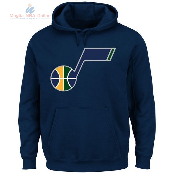 Acquista Felpe Con Cappuccio NBA Utah Jazz Blu Profundo