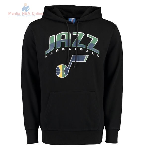 Acquista Felpe Con Cappuccio NBA Utah Jazz Nero Blu