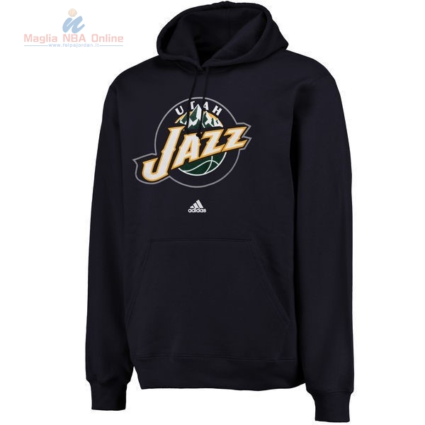 Acquista Felpe Con Cappuccio NBA Utah Jazz Nero