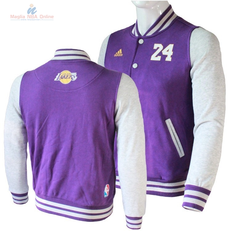 Acquista Giacca Di Lana NBA Los Angeles Lakers #24 Kobe Bryant Porpora