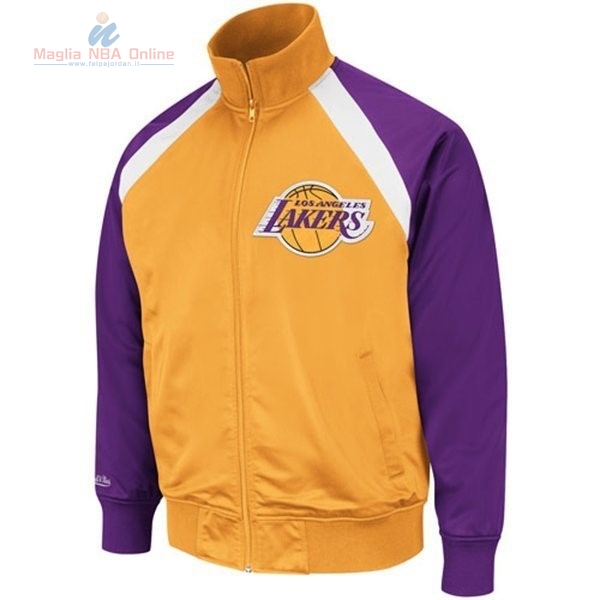 Acquista Giacca NBA Los Angeles Lakers Giallo Porpora