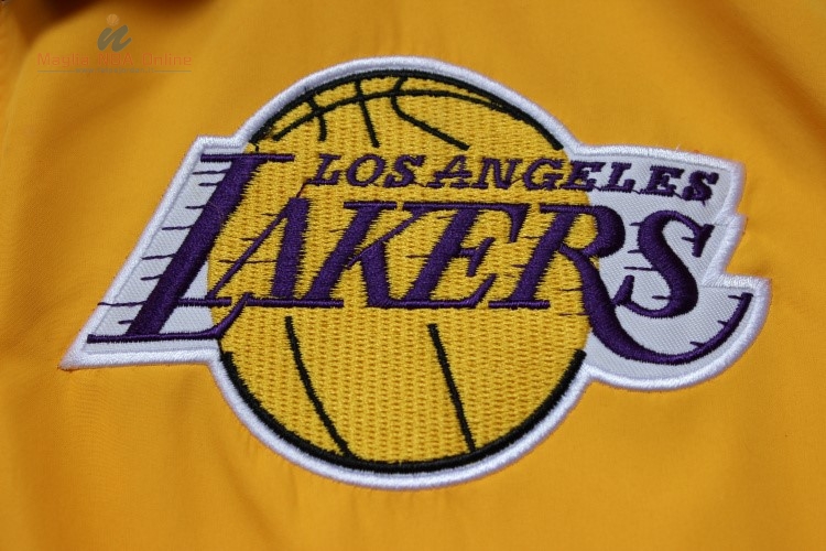 Acquista Giacca NBA Los Angeles Lakers Giallo Porpora