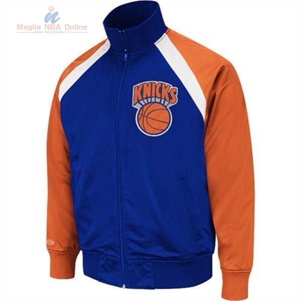 Acquista Giacca NBA New York Knicks Blu Arancia