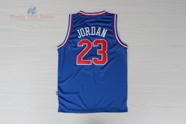 Acquista Maglia NBA 1992 All Star #23 Michael Jordan Blu