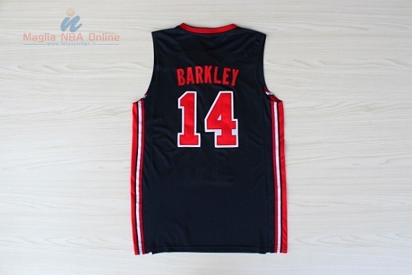 Acquista Maglia NBA 1992 USA #14 Barkley Nero