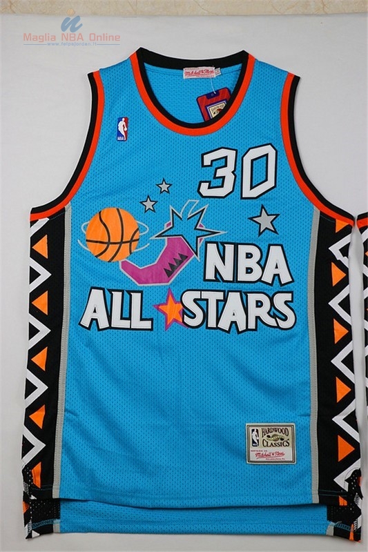 Acquista Maglia NBA 1996 All Star #30 Scottie Pippen Blu