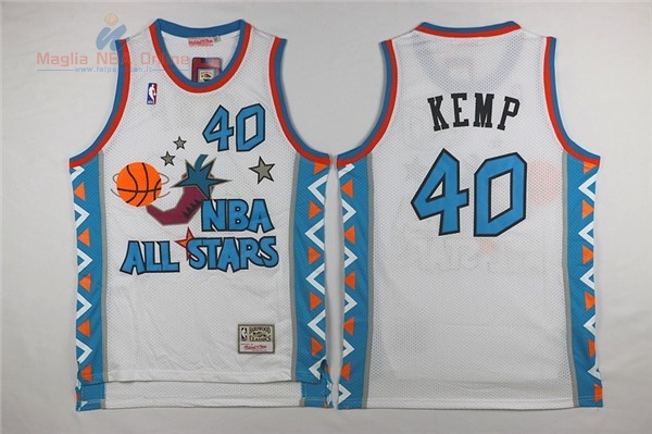 Acquista Maglia NBA 1996 All Star #40 Shawn Kemp Bianco