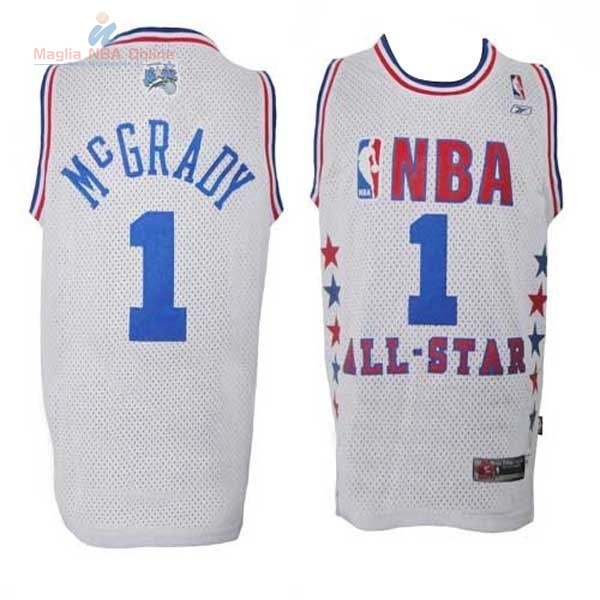 Acquista Maglia NBA 2003 All Star #1 Tracy McGrady Bianco