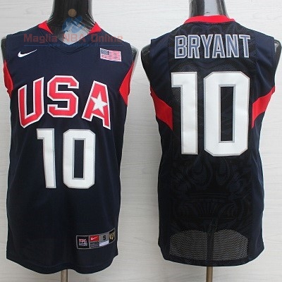 Acquista Maglia NBA 2008 USA #10 Bryant Nero