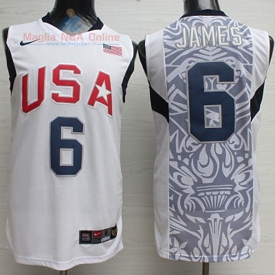 Acquista Maglia NBA 2008 USA #6 James Bianco