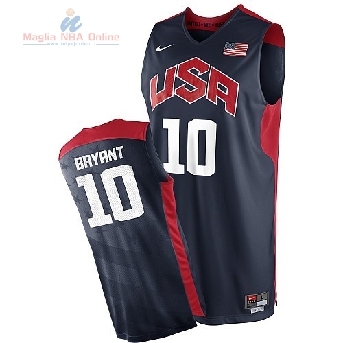 Acquista Maglia NBA 2012 USA #10 Bryant Nero