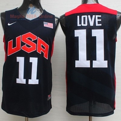 Acquista Maglia NBA 2012 USA #11 Kevin Love Nero