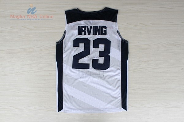 Acquista Maglia NBA 2012 USA #23 Kyrie Irving Bianco