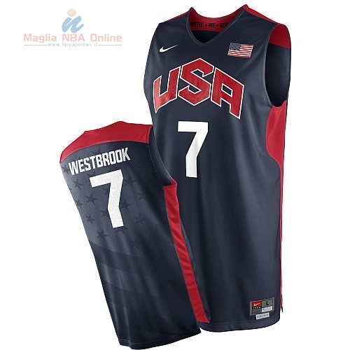 Acquista Maglia NBA 2012 USA #7 Westbrook Nero