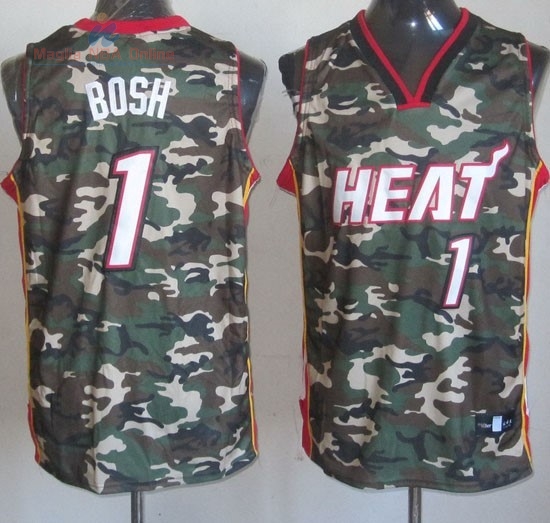 Acquista Maglia NBA 2013 Camouflage Moda #1 Bosh