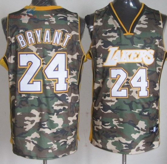 Acquista Maglia NBA 2013 Camouflage Moda #24 Bryant