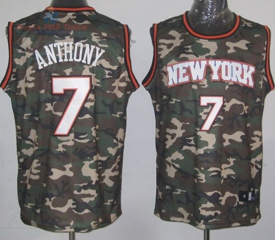 Acquista Maglia NBA 2013 Camouflage Moda #7 Anthony