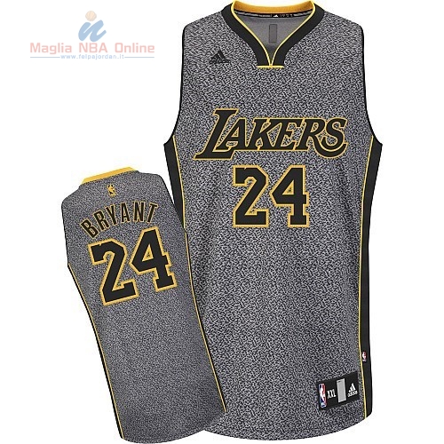 Acquista Maglia NBA 2013 Fashion Statico Los Angeles Lakers #24 Bryan