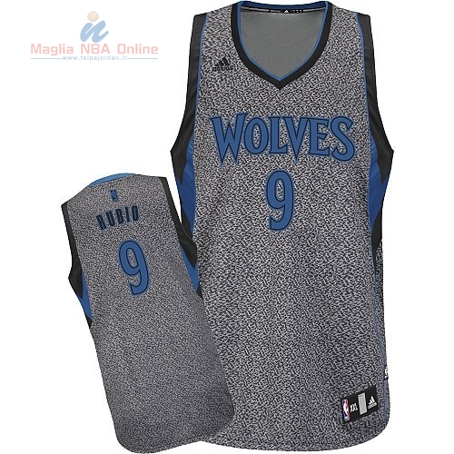 Acquista Maglia NBA 2013 Fashion Statico Minnesota Timberwolves #9 Ricky Rubio