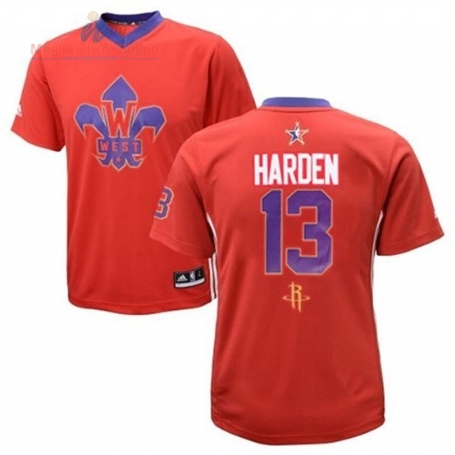 Acquista Maglia NBA 2014 All Star #13 James Harden Rosso