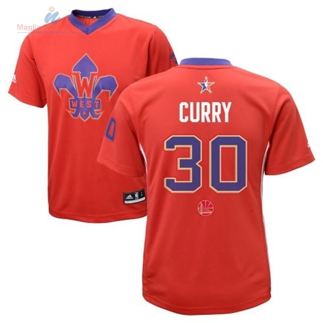 Acquista Maglia NBA 2014 All Star #30 Stephen Curry Rosso