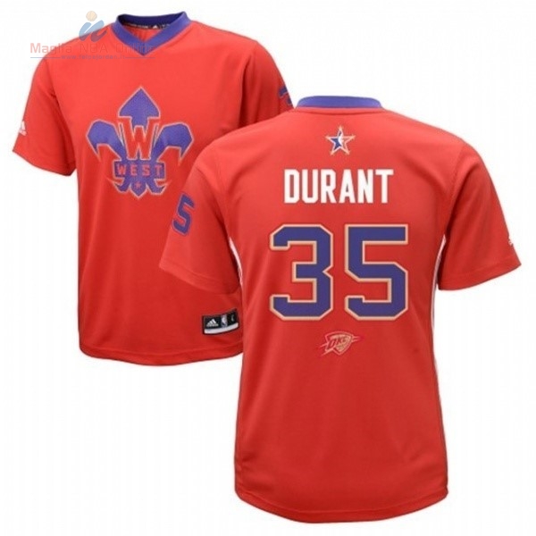 Acquista Maglia NBA 2014 All Star #35 Kevin Durant Rosso