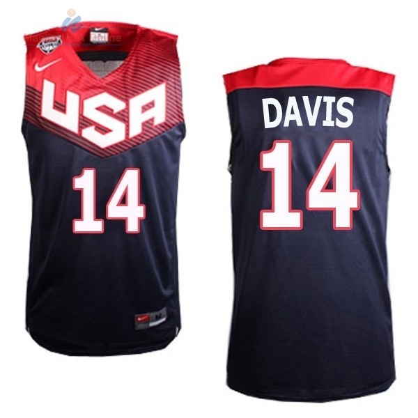 Acquista Maglia NBA 2014 USA #14 Davis Nero