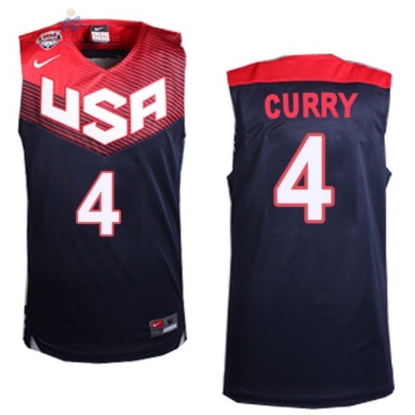 Acquista Maglia NBA 2014 USA #4 Curry Nero