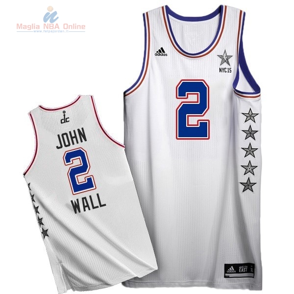 Acquista Maglia NBA 2015 All Star #2 John Wall Bianco