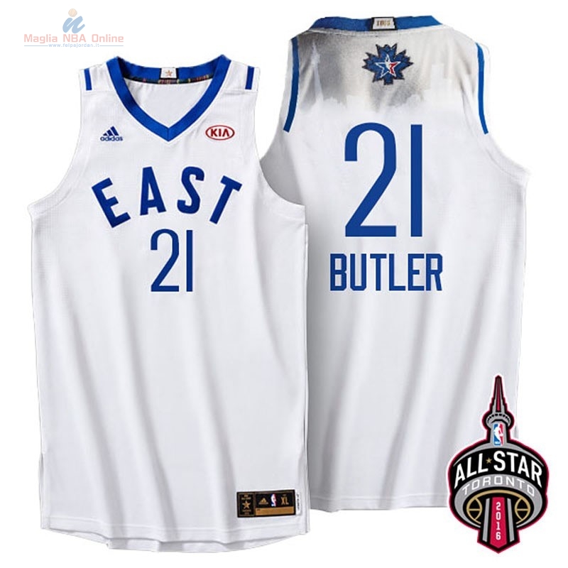 Acquista Maglia NBA 2016 All Star #21 Jimmy Butler Bianco