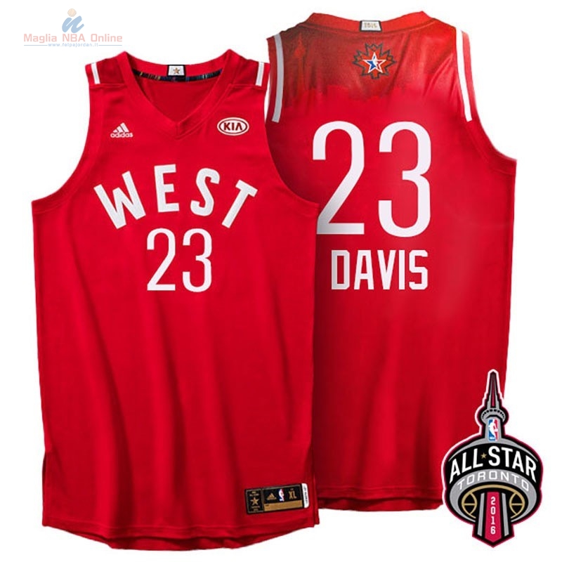 Acquista Maglia NBA 2016 All Star #23 Anthony Davis Rosso