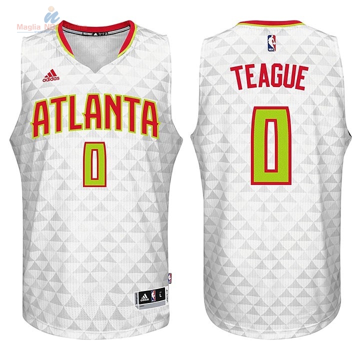 Acquista Maglia NBA Atlanta Hawks #0 Jeff Teague Bianco