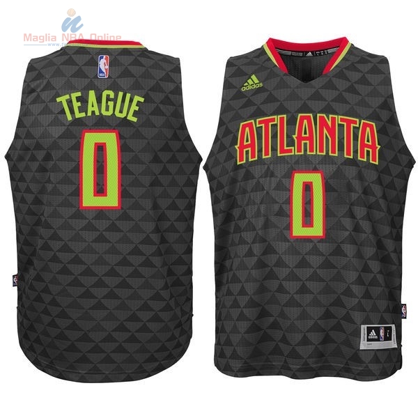 Acquista Maglia NBA Atlanta Hawks #0 Jeff Teague Nero