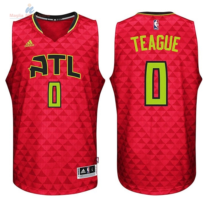 Acquista Maglia NBA Atlanta Hawks #0 Jeff Teague Rosso