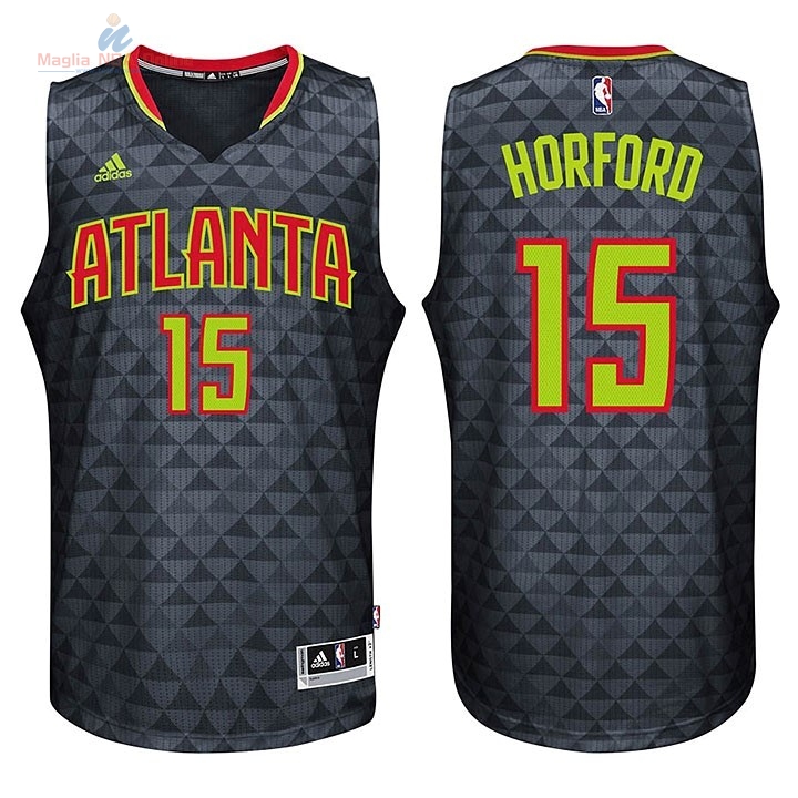 Acquista Maglia NBA Atlanta Hawks #15 Al Horford Nero