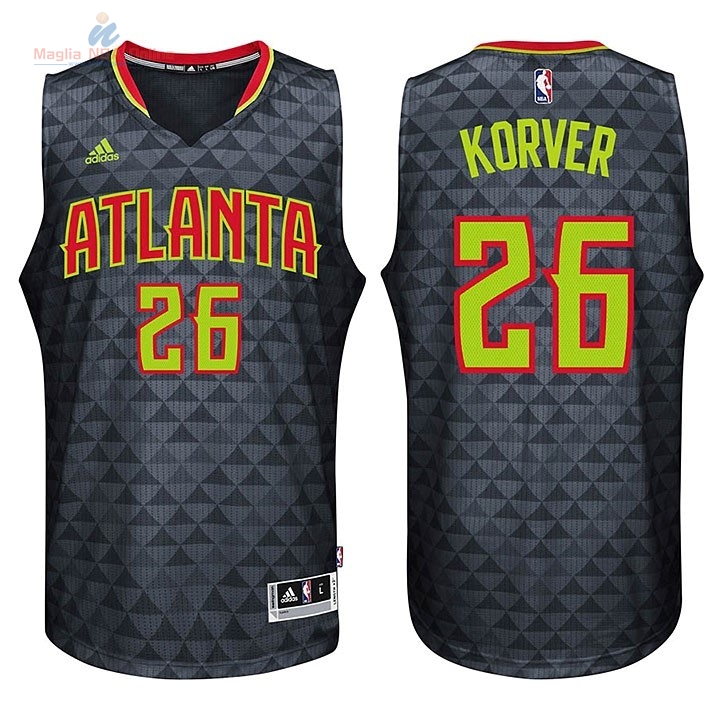 Acquista Maglia NBA Atlanta Hawks #26 Kyle Korver Nero