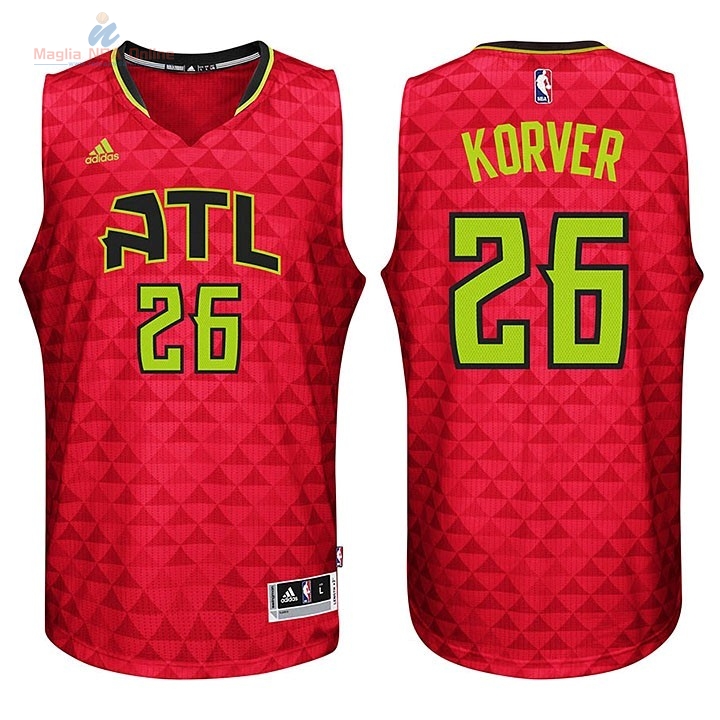 Acquista Maglia NBA Atlanta Hawks #26 Kyle Korver Rosso