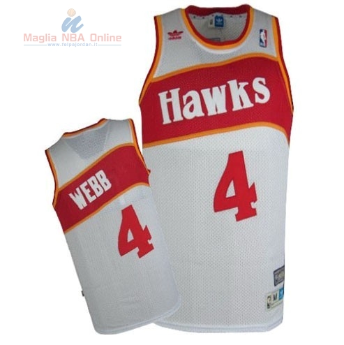 Acquista Maglia NBA Atlanta Hawks #4 Webb Bianco