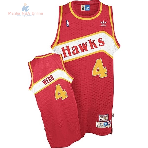 Acquista Maglia NBA Atlanta Hawks #4 Webb Rosso