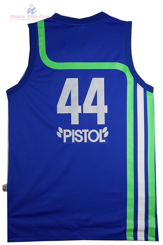 Acquista Maglia NBA Atlanta Hawks #44 Pete Maravich Blu