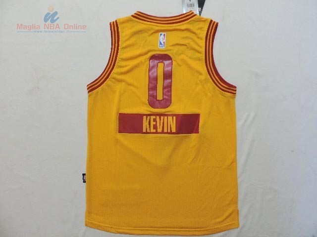 Acquista Maglia NBA Bambino 2014 Natale Cleveland Cavaliers #0 Kevin Love Giallo