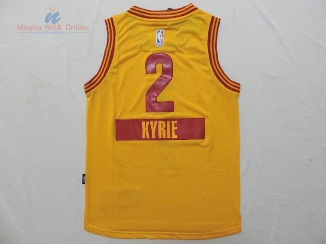 Acquista Maglia NBA Bambino 2014 Natale Cleveland Cavaliers #2 Kyrie Irving Giallo