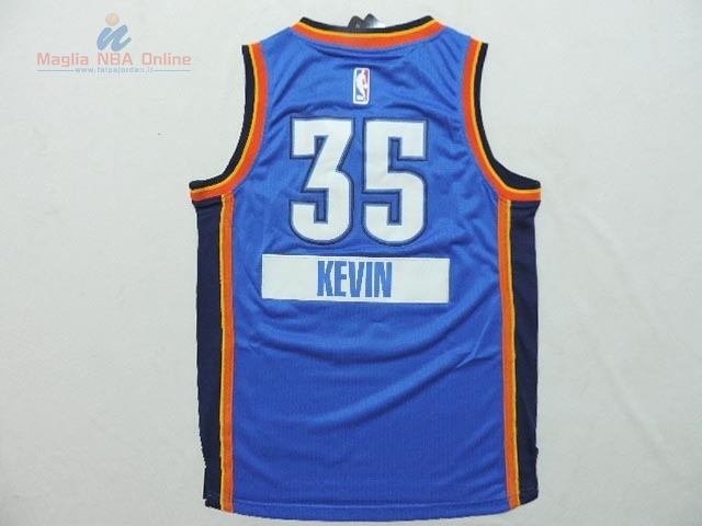 Acquista Maglia NBA Bambino 2014 Natale Oklahoma City Thunder #35 Kevin Blu